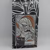 دانه قهوه عربیکا 50 درصد تام کینز سفید  1  کیلوگرم