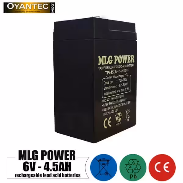 باتری شارژی 6 ولت 4.5 آمپر ام ال جی پاور (MLG POWER)
