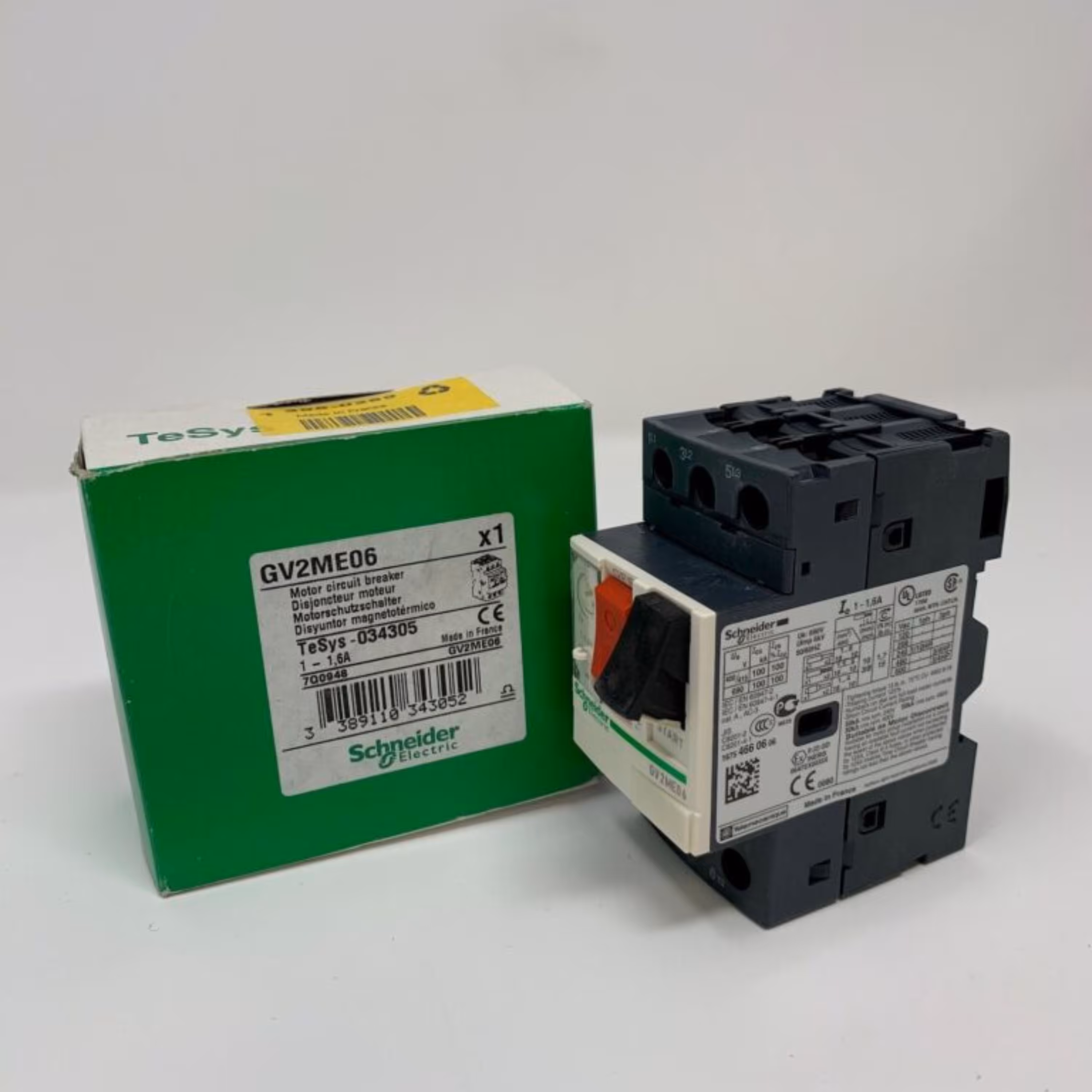 کلید حرارتی 1.6-1 امپر اشنایدر GV2ME06