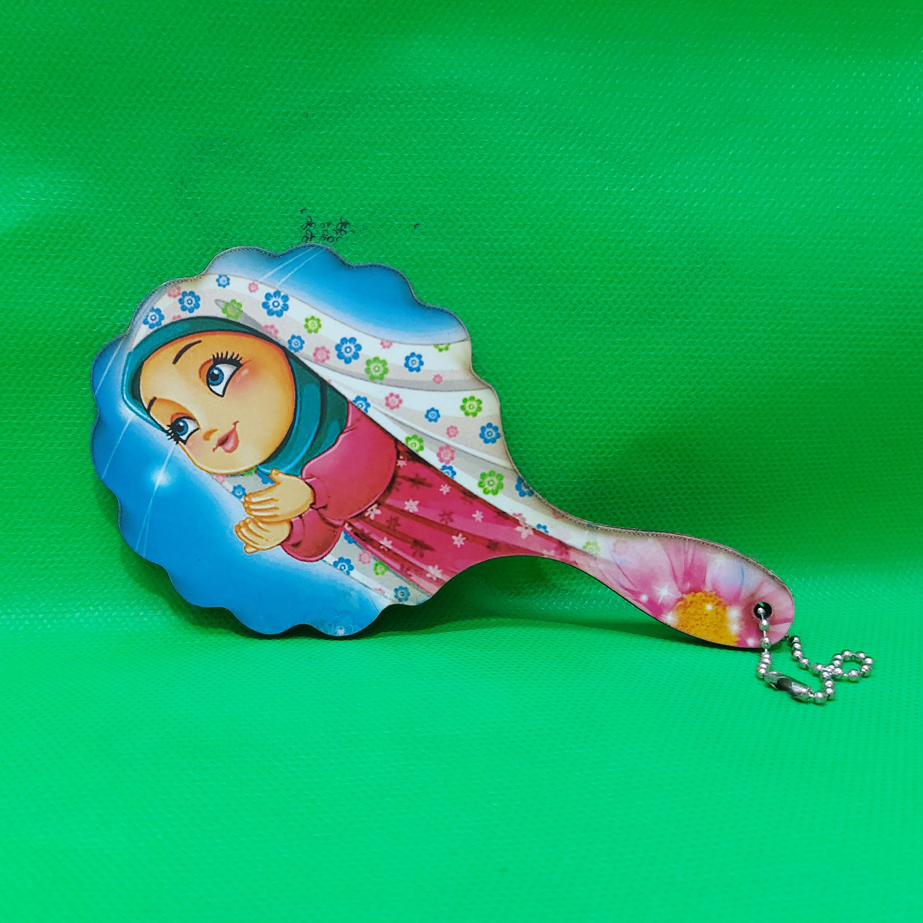 آینه دخترانه طرح حجابی دسته دار