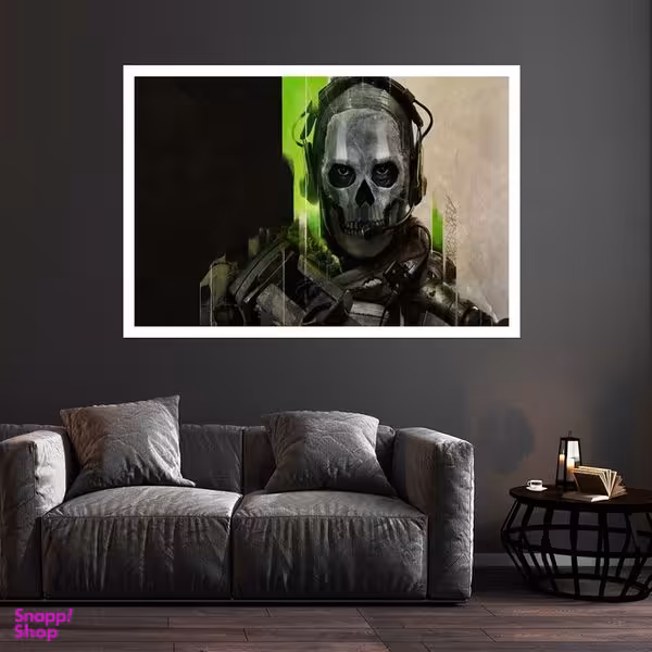 تابلو بکلیت طرح بازی Call of Duty مدل قاب شاسی W-s8755