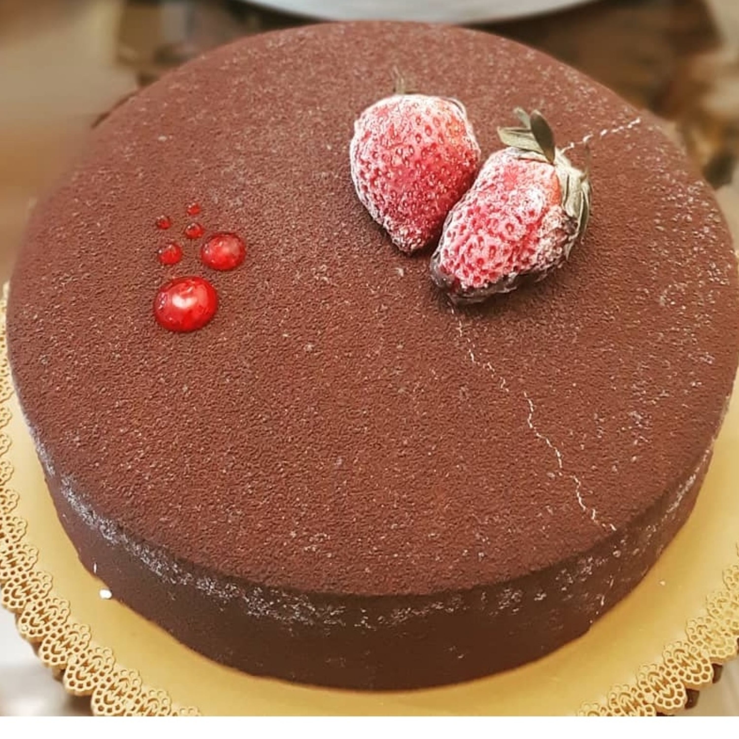 کیک بستنی طرح مخملی