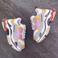 کفش رانینگ  بالنسیاگا تری پل      Balenciaga Triple S Grey Red Yellow