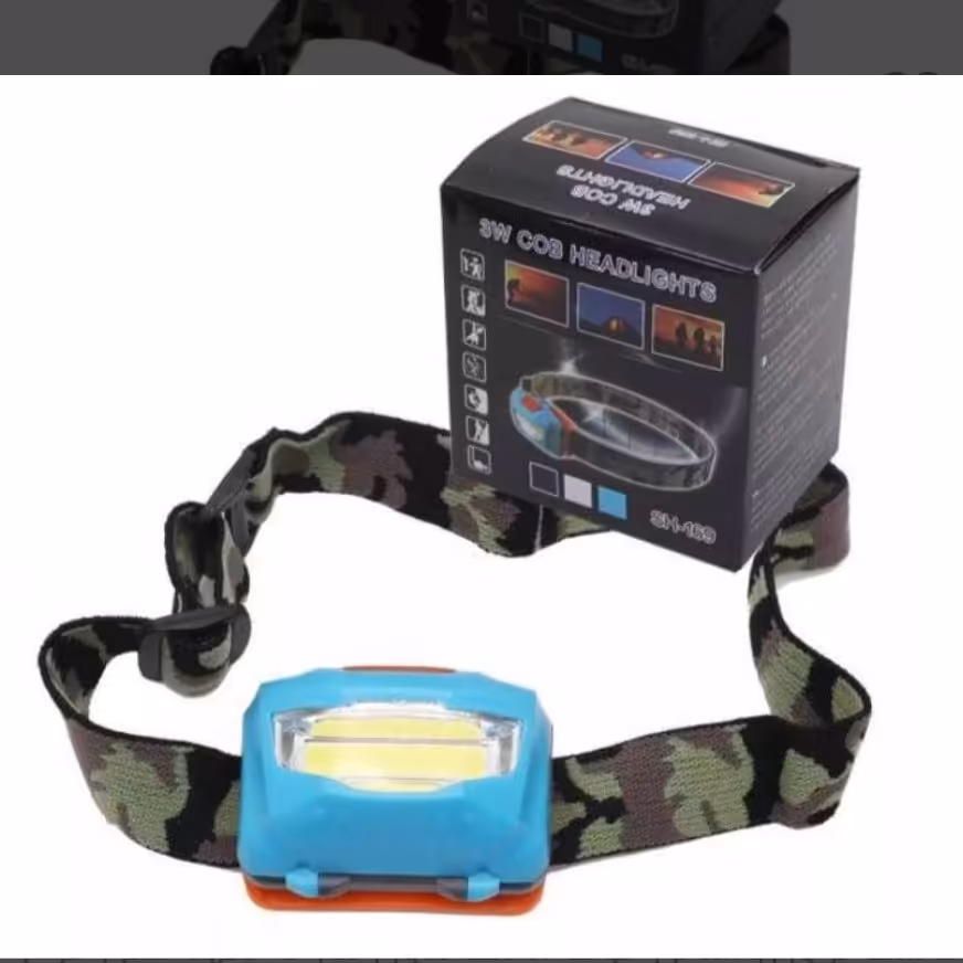 چراغ پیشانی باطری خور  سه حالتهHeadlights