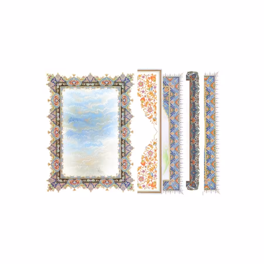 کاغذ تذهیب گلاسه B5 بسته 100 عددی مخصوص خوشنویسی