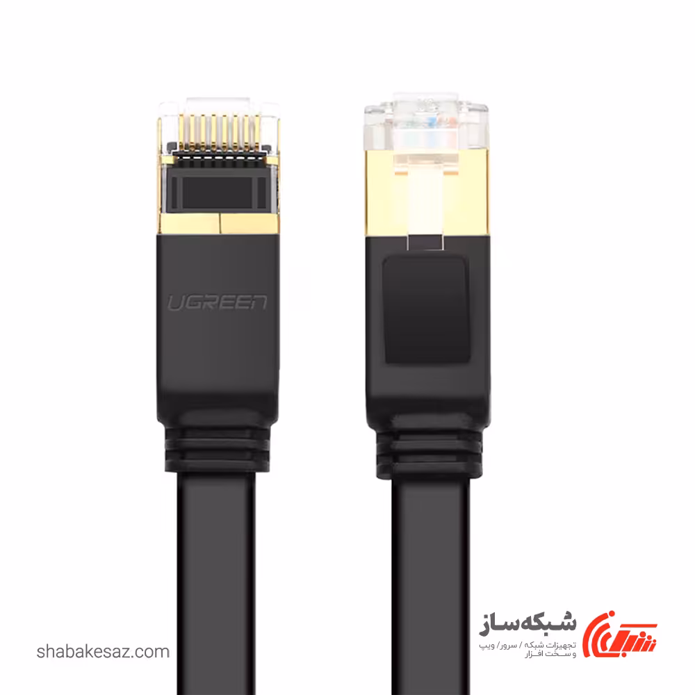 قیمت و خرید پچ کورد شبکه فلت Cat7 U/FTP یوگرین Ugreen NW106 طول 2 متر - شبکه ساز