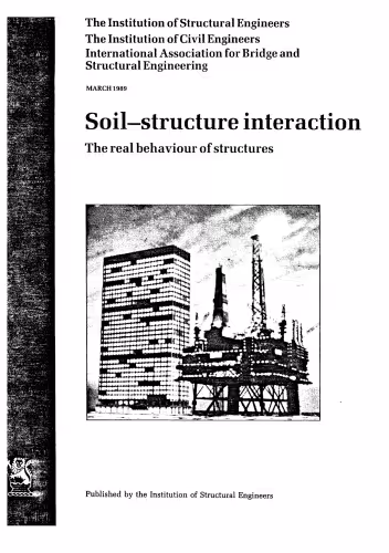 󾕇 دانلود کتاب Soil-Structure Interaction - The Real Behaviour Of Structures, 1989 - دانلود کتاب های دانشگاهی