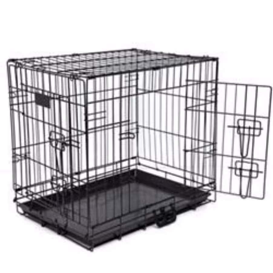 قفس سگ و گربه دو درب فلزی