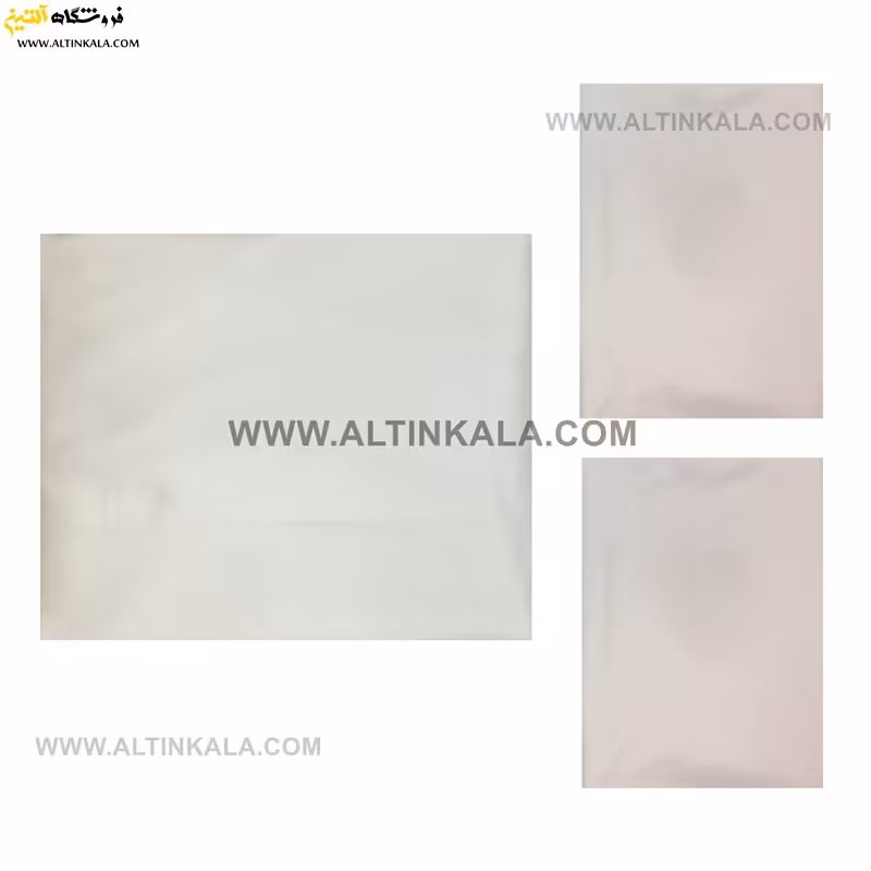 سرویس ملحفه کشدوز دونفره سه تکه 160×200 ساده رنگ سفید