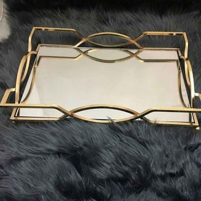 سینی کف آینه ای کمانی