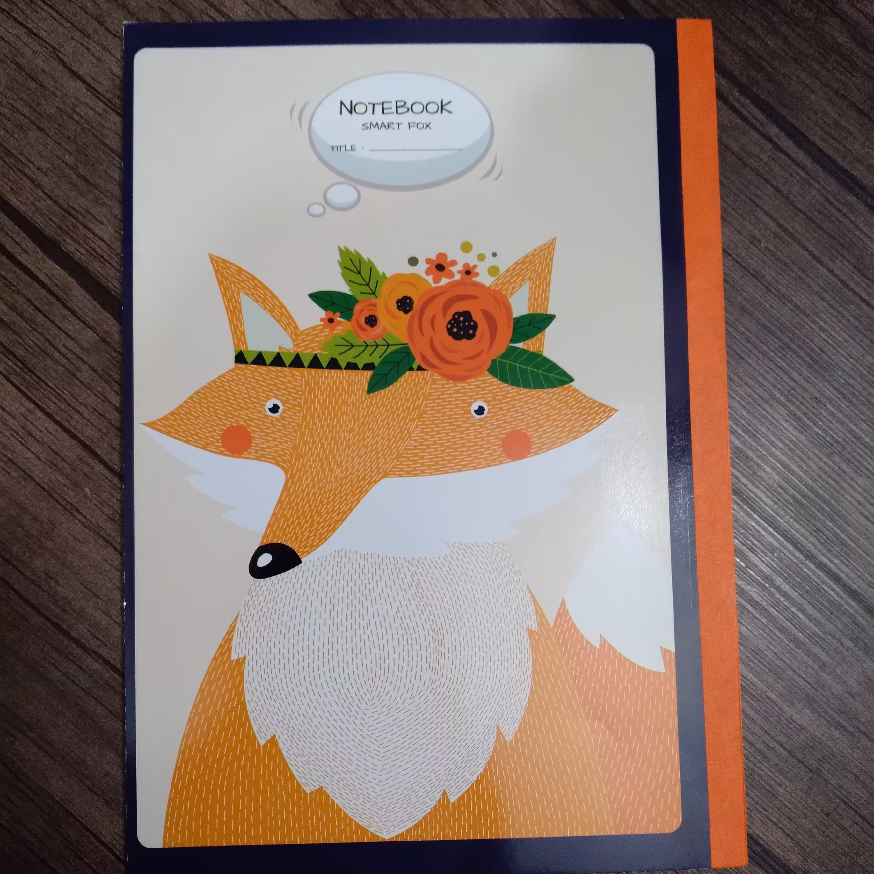 دفتر مشق 40 برگ پاپکو جلد مقوایی طرح روباه 