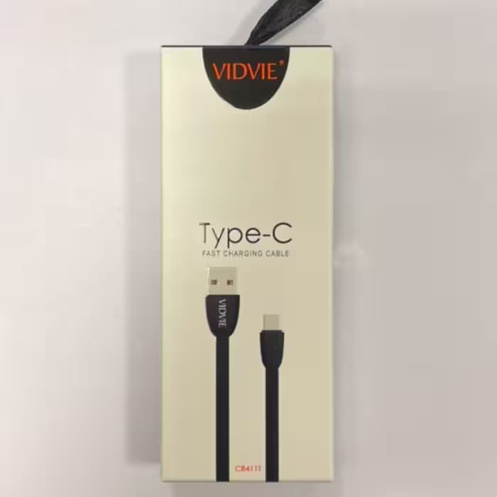 کابل شارژ Vidvie type c مدل CB411 T  مشکی