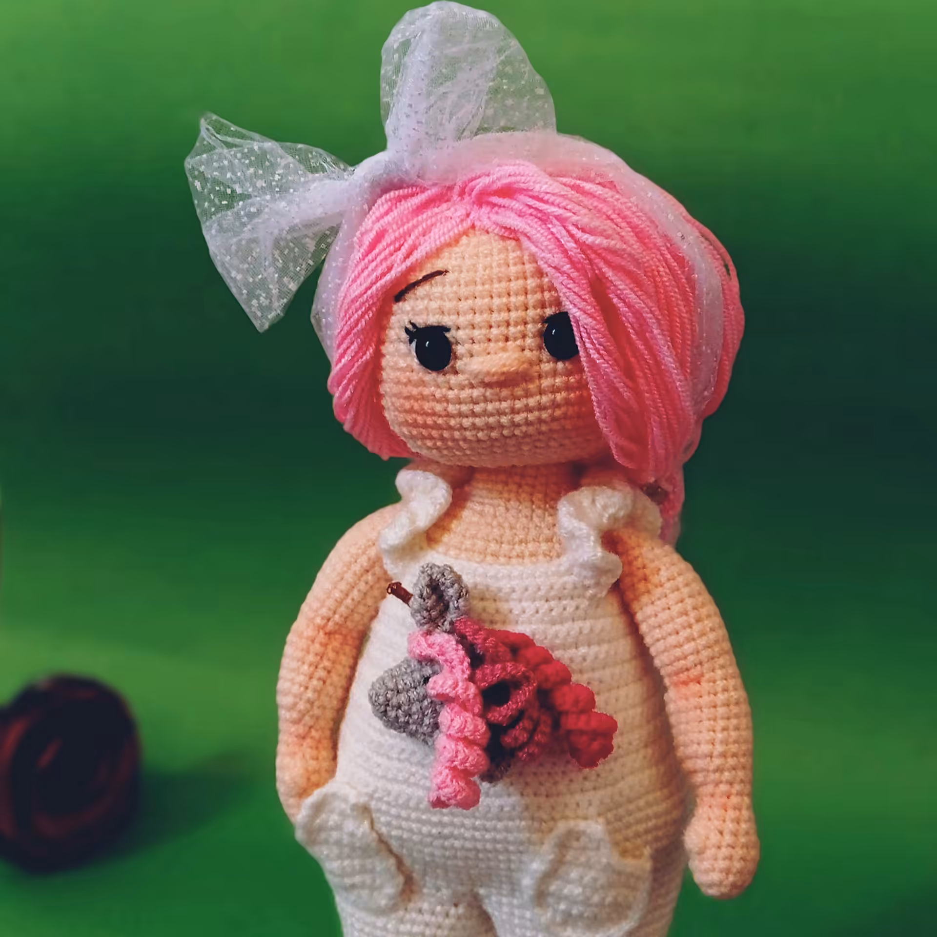 عروسک بافتنی دختر انه 35سانت