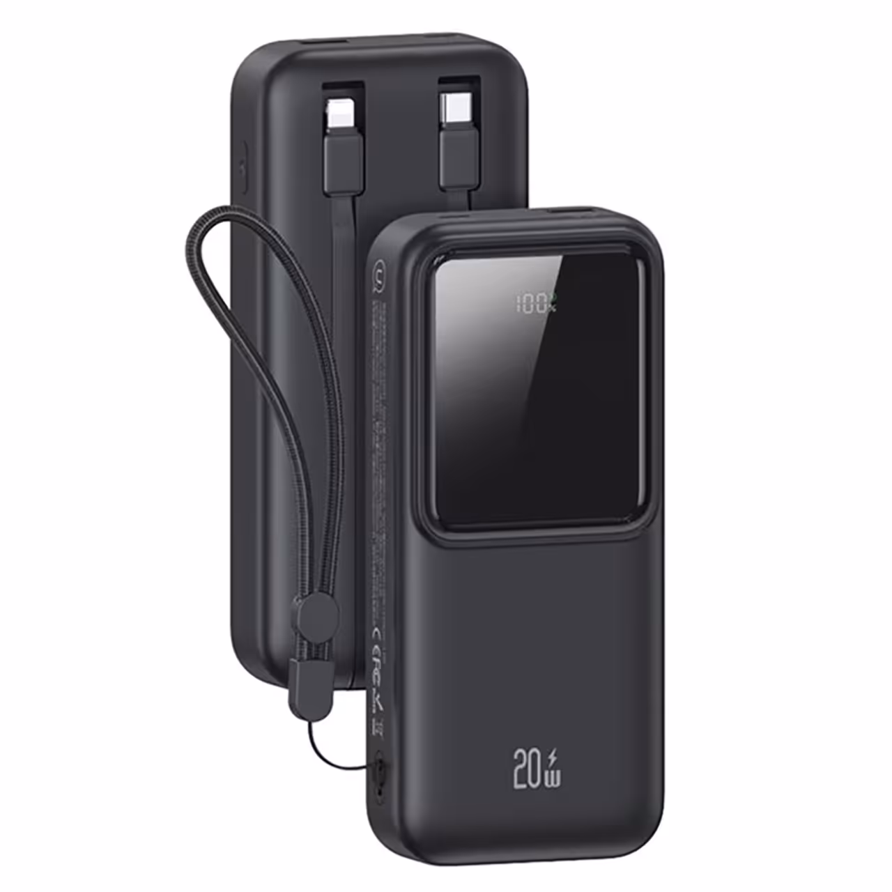 پاوربانک فست شارژ تایپ سی، لایتنینگ و یو اس بی 20 وات 20000 یوسامز مدل US-CD212