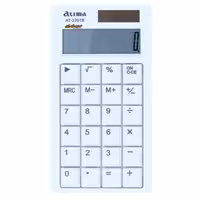 ماشین حساب رومیزی سفید 12 رقمی مدل AT-2301B آتیما ATIMA