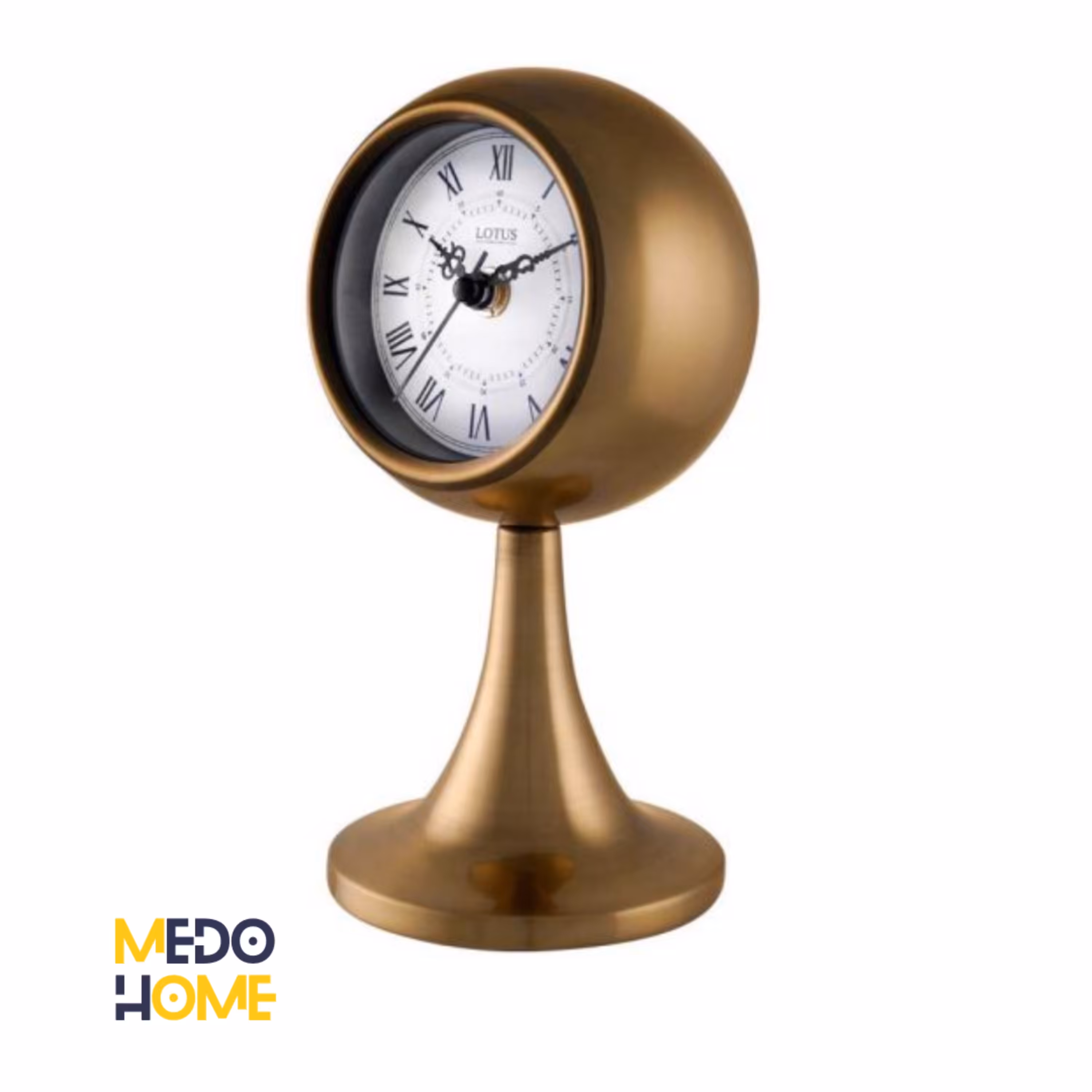 ساعت رومیزی فلزی مدل SAN GABRIEL کد TC-805 رنگ آنتیک