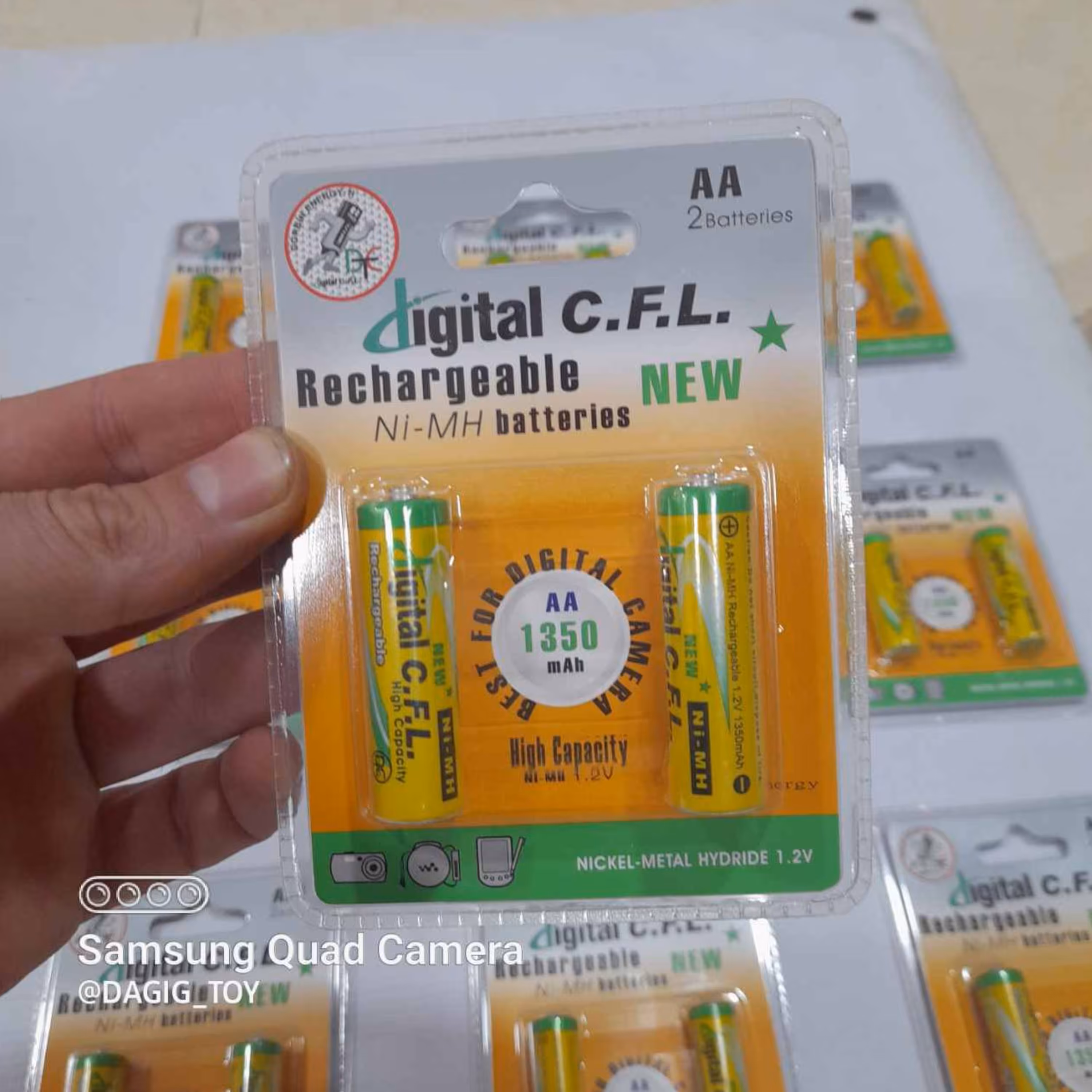 خرید باتری قلمی قابل شارژ 1350 میلی آمپر به قیمت بسیار مناسب