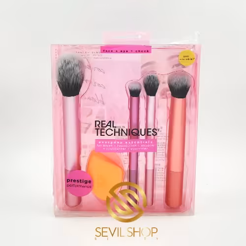 ست براش و پد آرایشی EVERYDAY ESSENTIALS ریل تکنیک