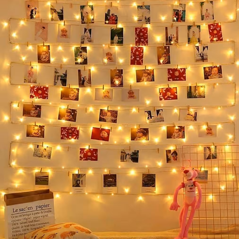 ریسه گیره ای ریموت دار کریستالی دارای 28 عدد ال ای دی گیره ای کریستالی