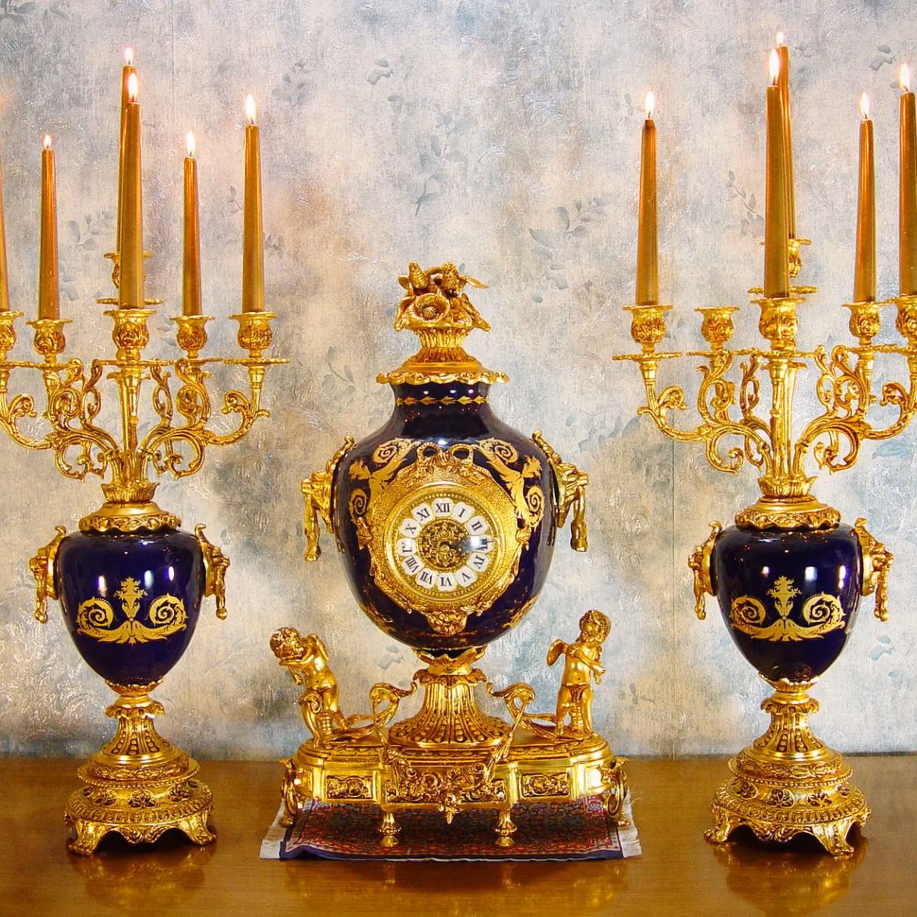 ست ساعت و شمعدان  کوزه  (باربری - پس کرایه )