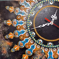 ساعت دیواری چوبی نفیس 45سانتی