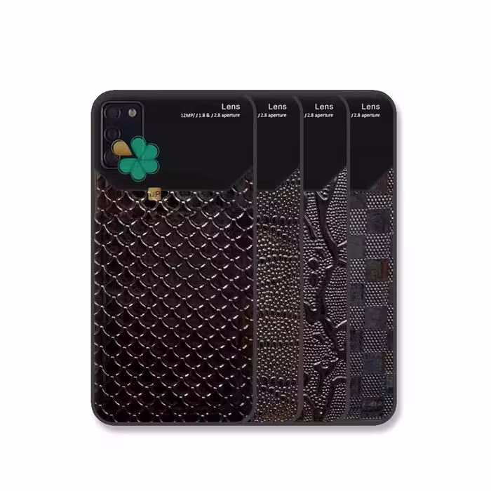 قاب پشت گلس چرمی گوشی سامسونگ Samsung A03s مدل مونت بلنک