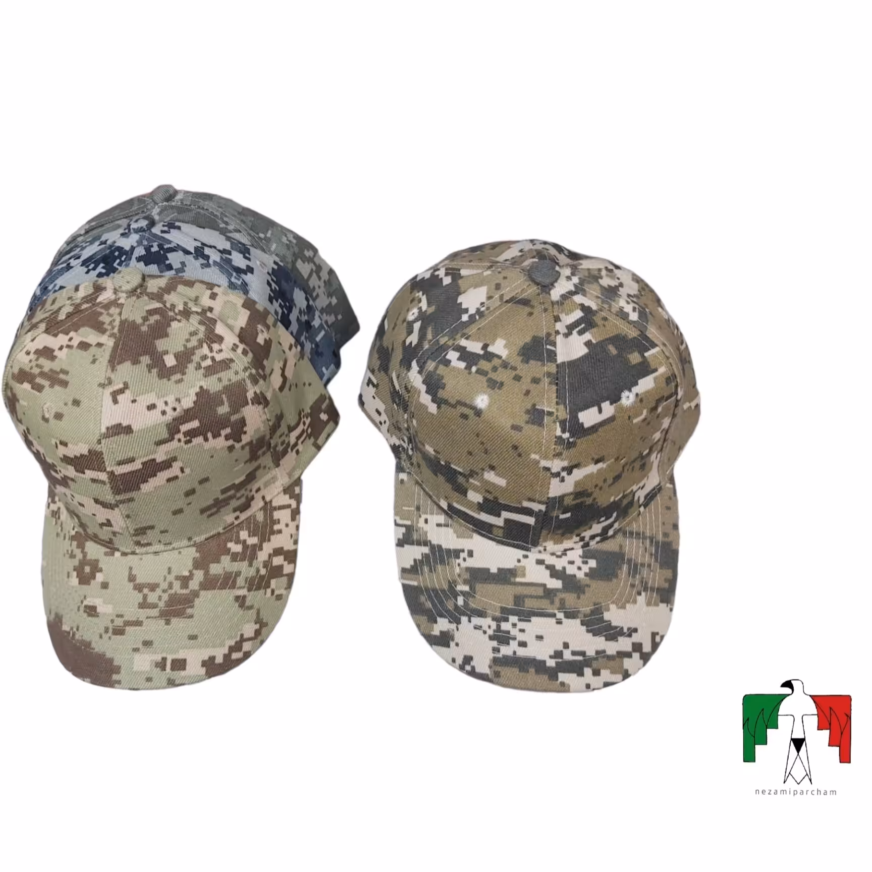 کلاه کپ دیجیتالی شطرنجی استتار