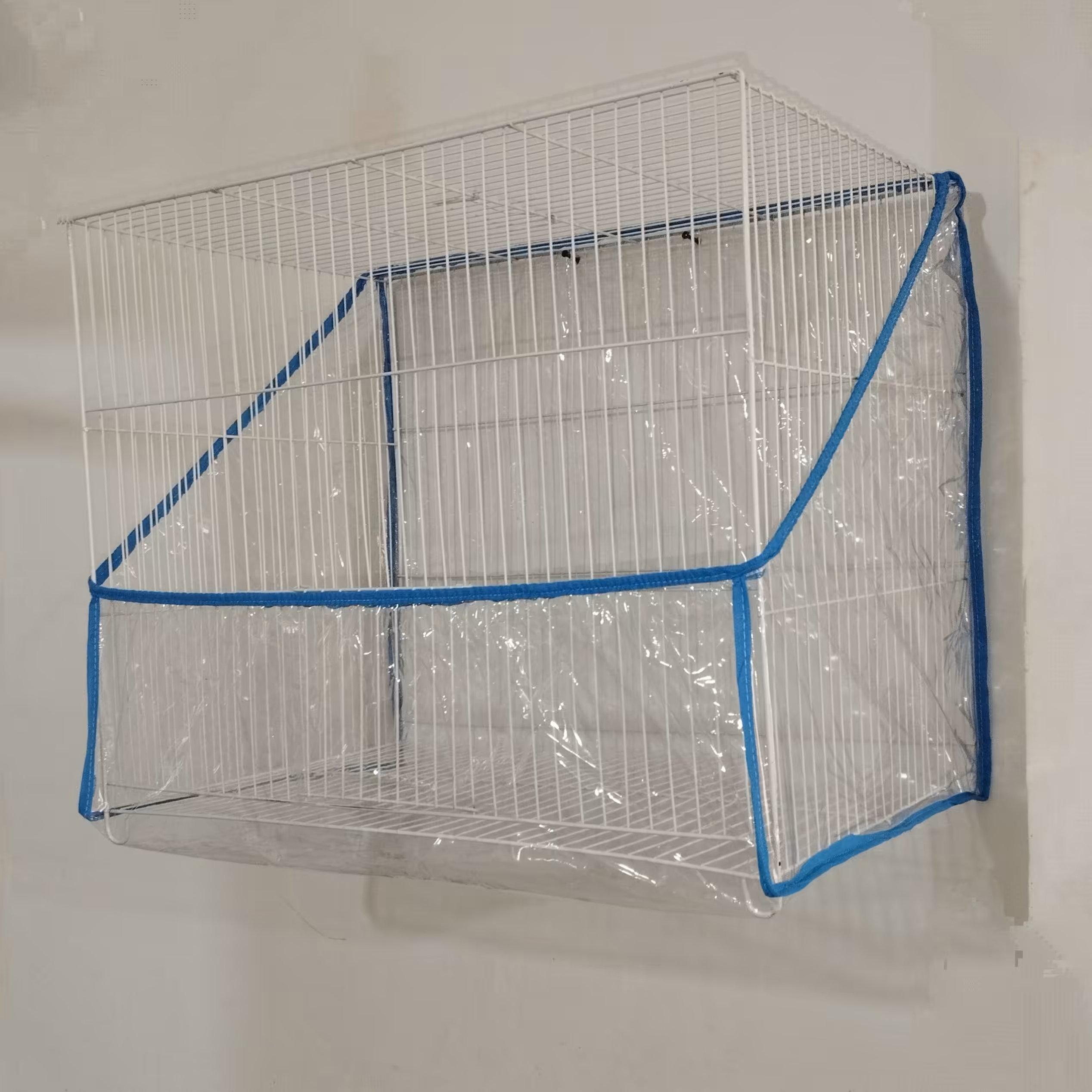 کاور قفس پرنده سایز بزرگ یا 50سانت بازاری مدل پشت بلند تمام پلاستیک بسته 50عددی