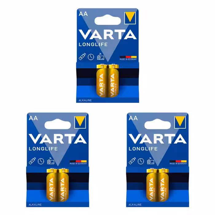 باتری قلمی وارتا Longlife Power 6AA بسته 6 عددی