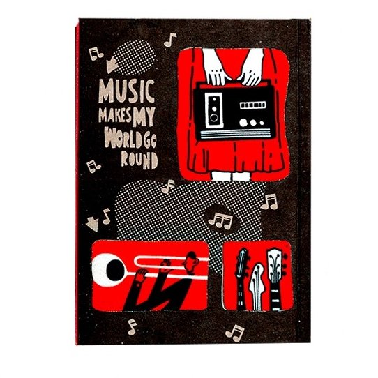 دفترچه یادداشت مدل بولت ژورنال نقطه ای طرح Music