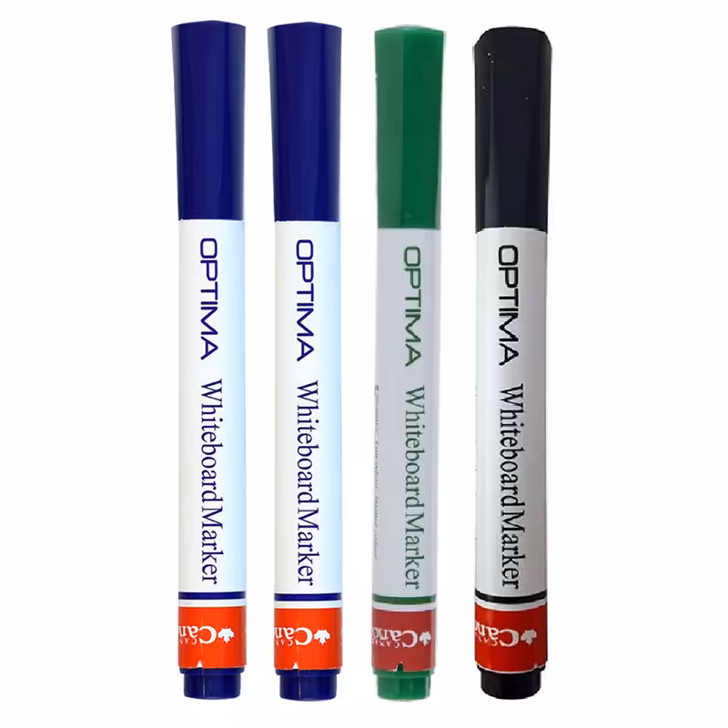 ماژیک وایت برد تخت کنکو مدل اپتیما بسته 4 عددی