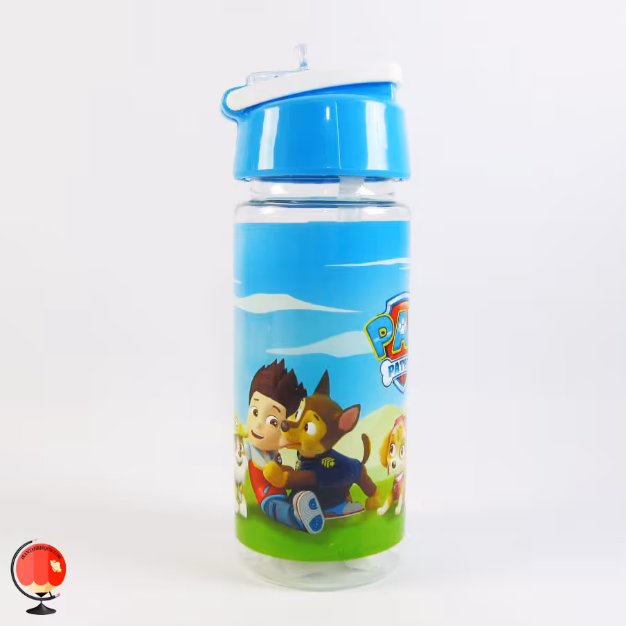 قمقمه پسرانه نی دار 430 میلی لیتر طرح سگ های نگهبان مانیا