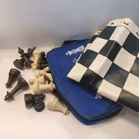 شطرنج فدراسیونی کیف دار صفحه چرم