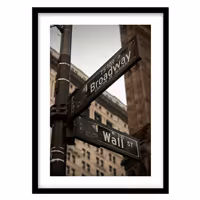 قیمت و خرید تابلو دکوراتیو مدل خیابان وال‌استریت کد 2023