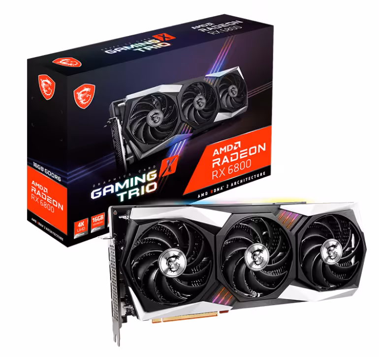 کارت گرافیک  ام اس آی مدل Radeon RX 6800 GAMING X TRIO 16G حافظه 16 گیگابایت