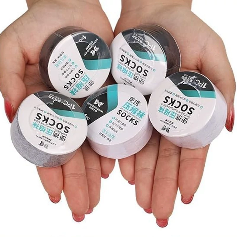 جوراب فشرده طرح قرص | amazonchi