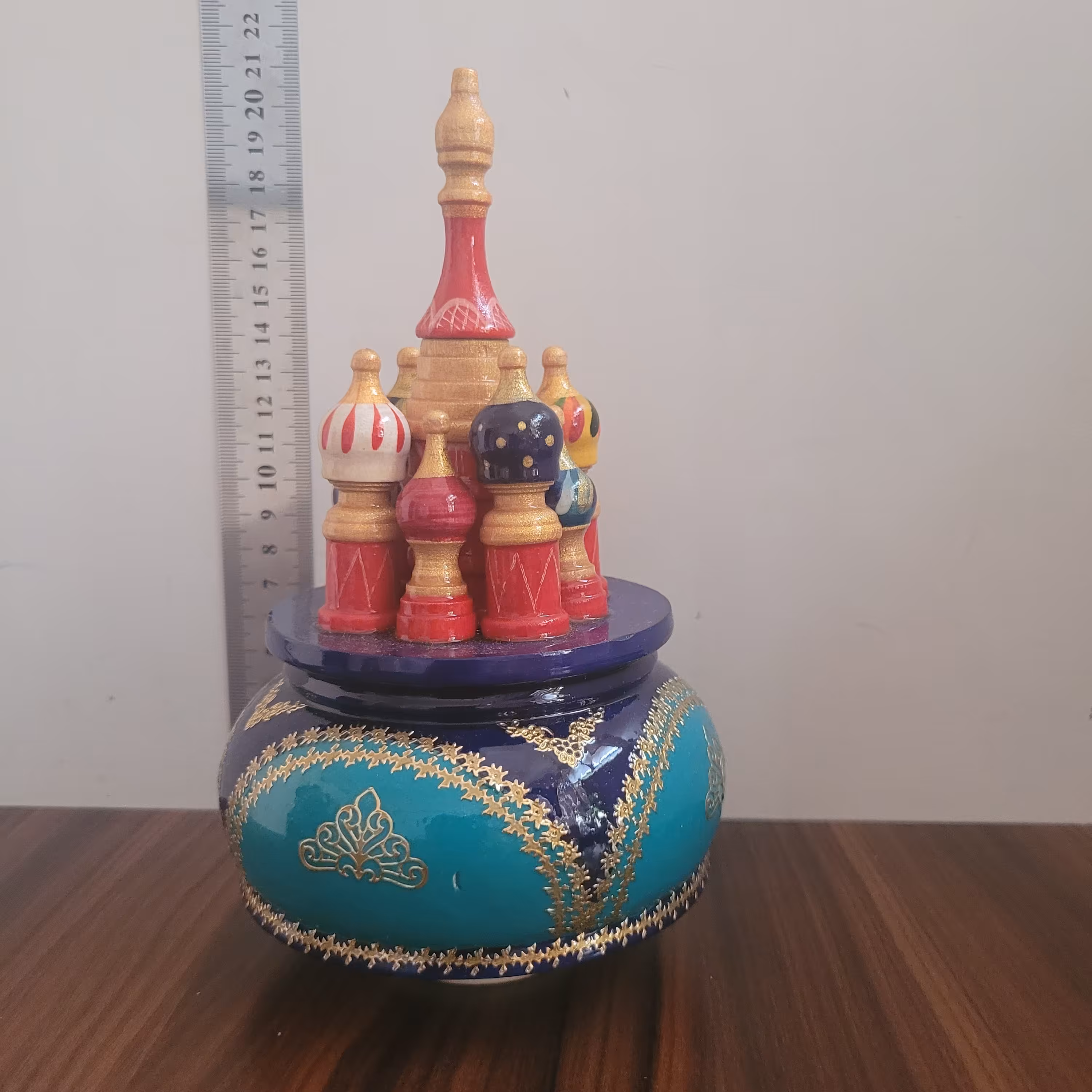 طرح کلیسای سن باسیل مسکو موزیکال - وارداتی از روسیه رنگ و طرح در تصویر 