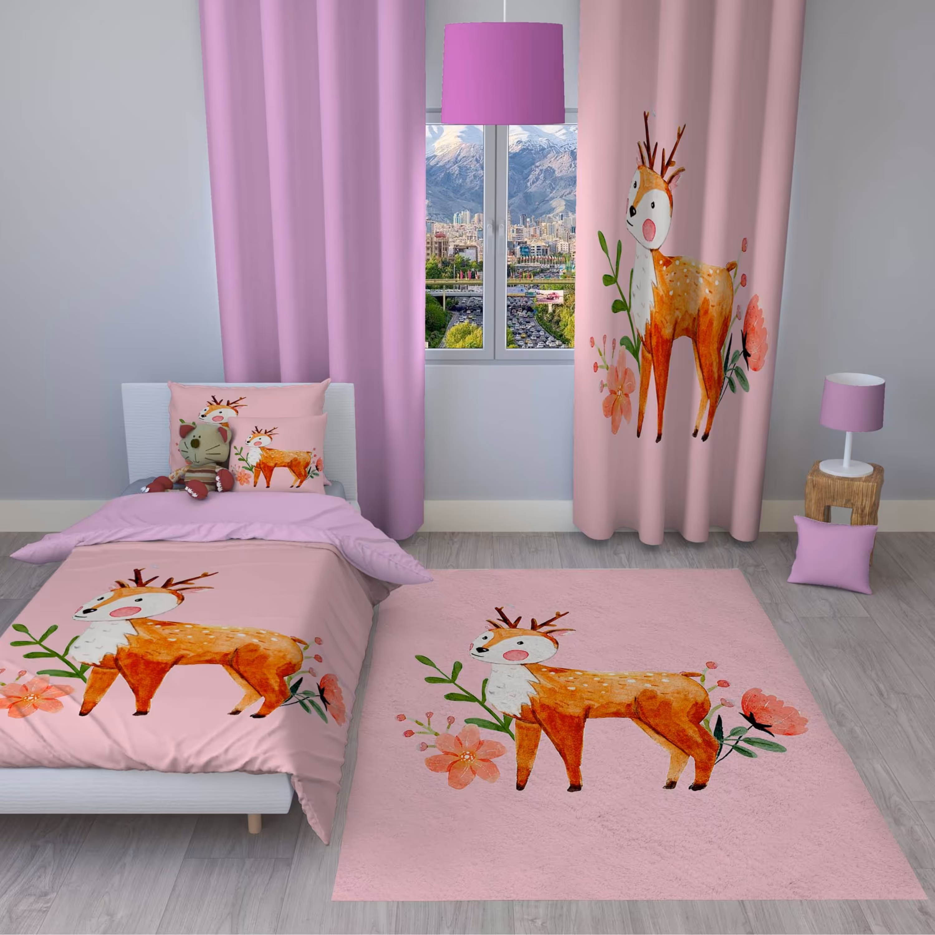 سرویس روتختی مدل c112 یک نفره 4 تکه سایز 140x230