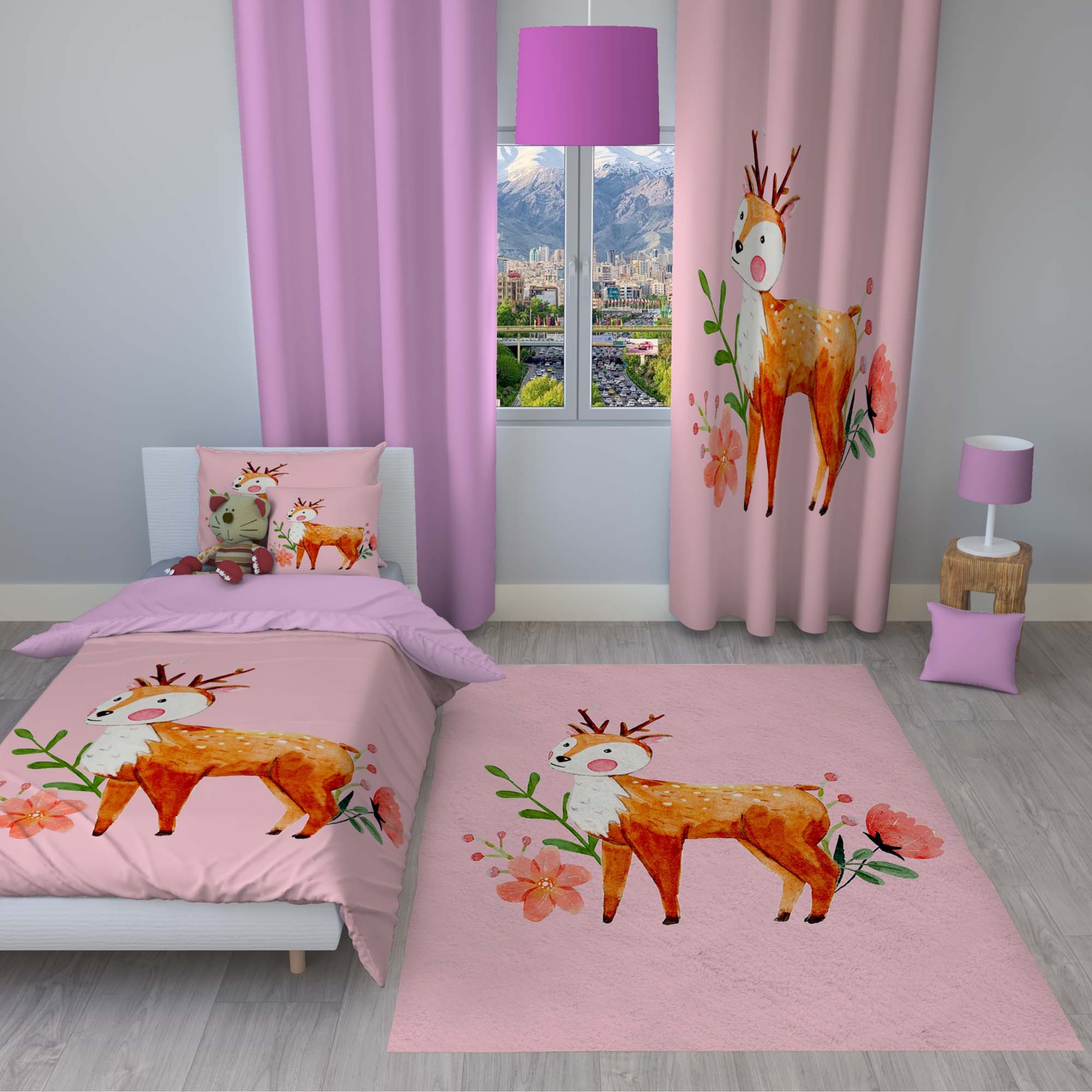 سرویس روتختی مدل c112 یک نفره 4 تکه سایز 140x230