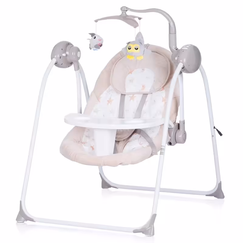 نی نی لای لای و تاب برقی چیپولینو مدل CHIPOLINO NUX رنگ بژ کد 2202HU