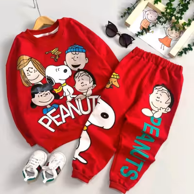 ست اسپرت خواهر برادری پاییزه peanuts