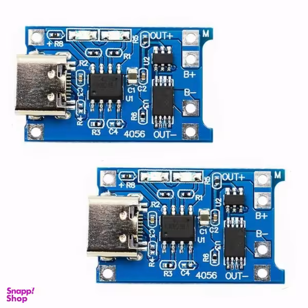 ماژول شارژر باتری مدل TP- 4056 Micro USB TypeC بسته 2 عددی