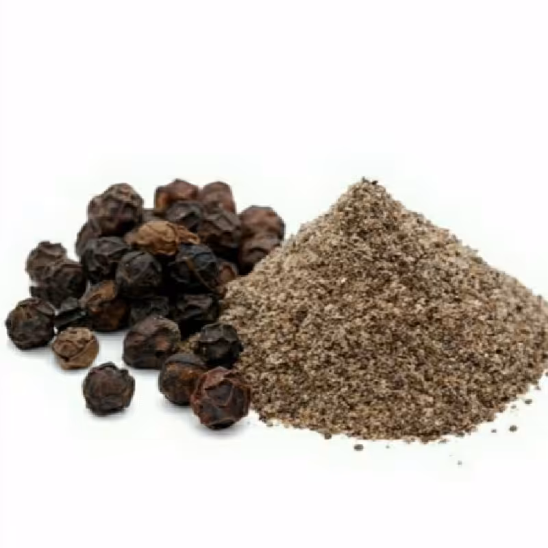 پـــودر و دانه فلفـــل سیاه تند درجه یک 