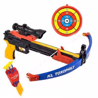 تیر و کمان اسباب بازی طرح تفنگ همراه با سیبل مدل crossbow series کد vva168m