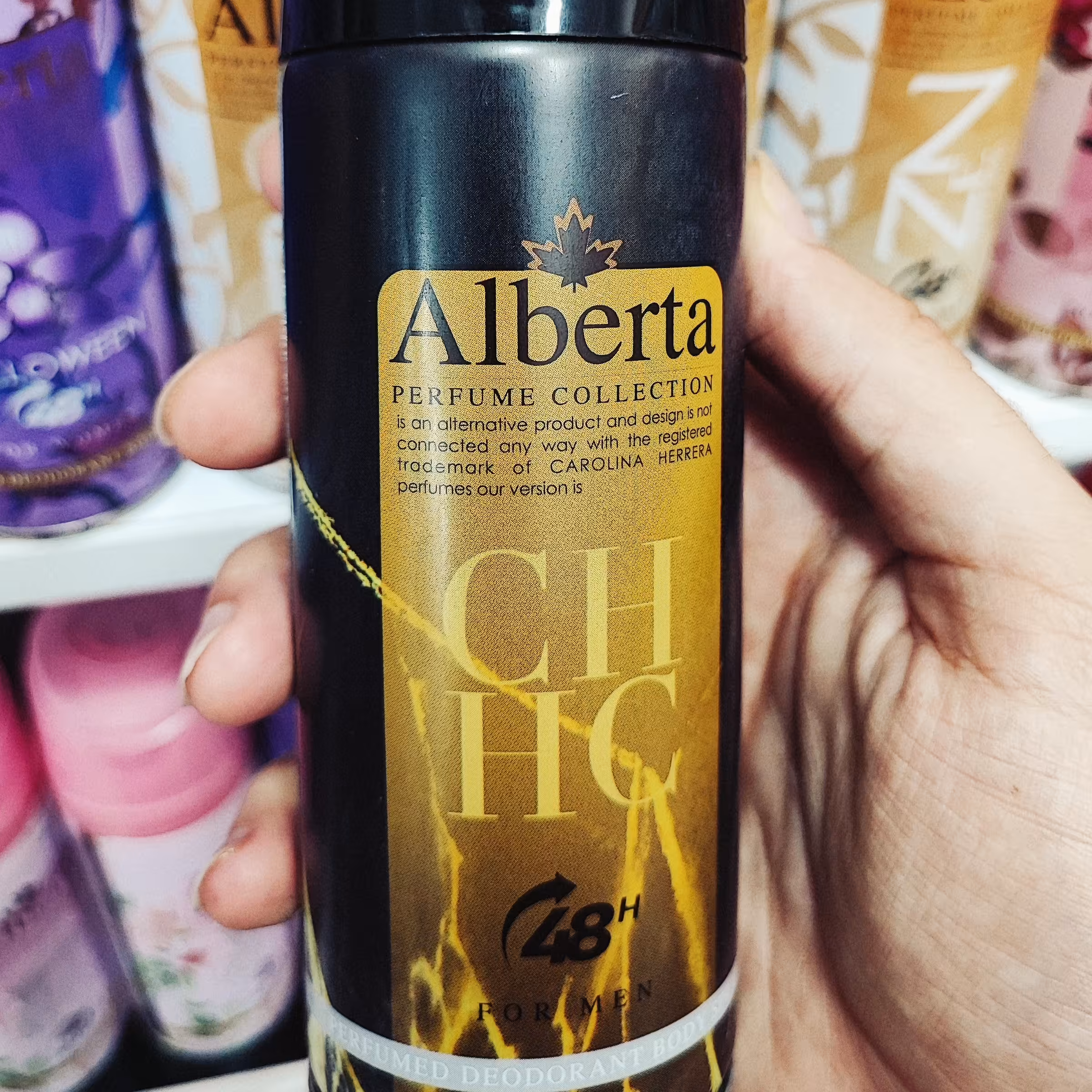 اسپری بدن Alberta مدل Ch HC