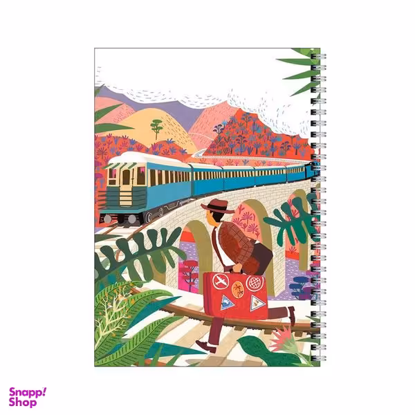 دفتر مشق 80 برگ بامبیلیپ طرح سفر و قطار کد 2000507