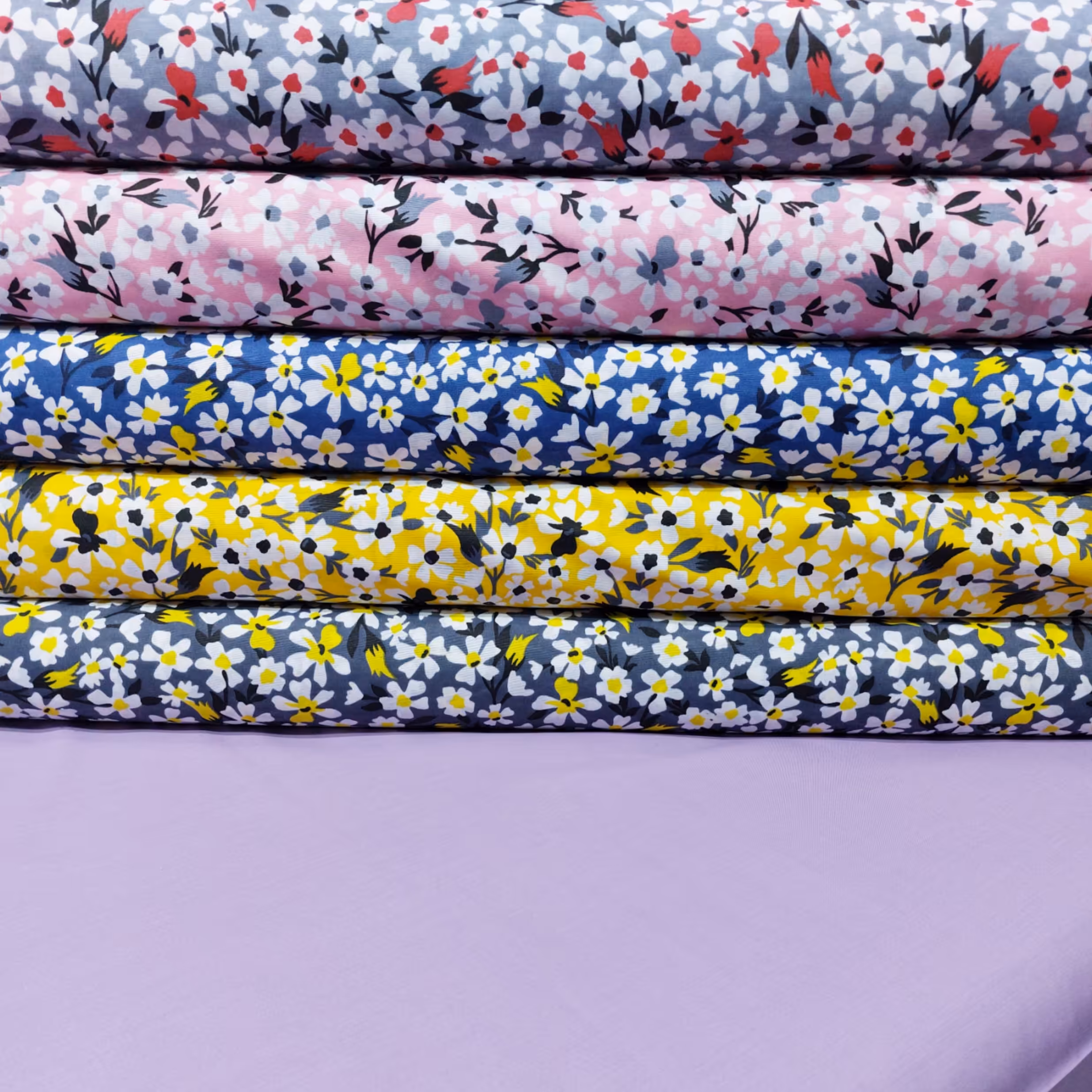 پارچه ملحفه متری طرح گل بهارعرض 2متر