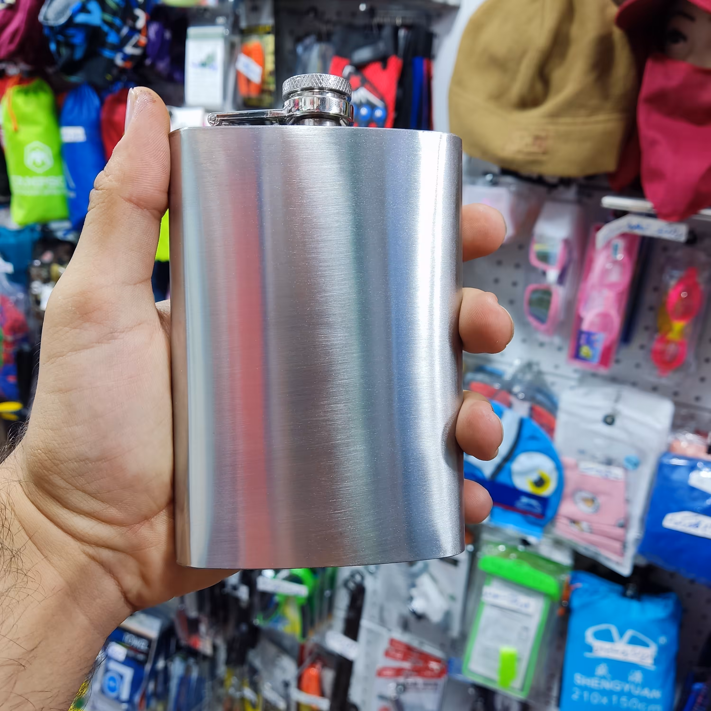 قمقمه کتابی بزرگترین سایز 9oz استیل 304 