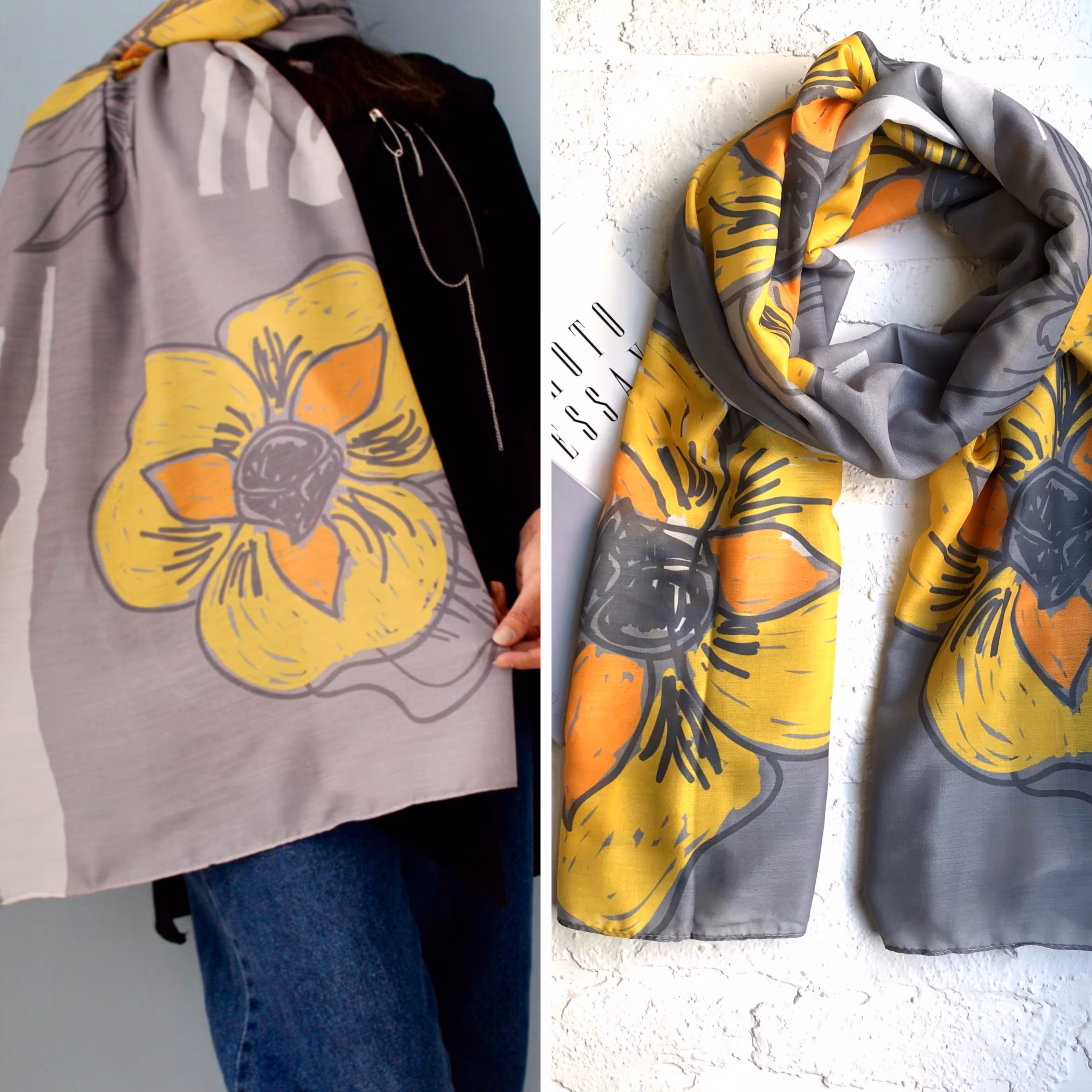 شال نخی ابعاد 70 در 2 متر 