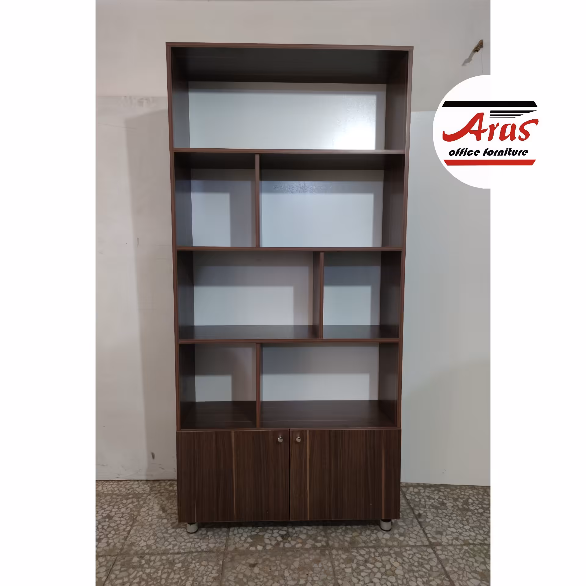 کتابخانه اداری کمد دار زونکن خور. عرض 90 جنس  ملامینه. پس کرایه